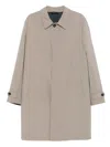 Brioni Single-breasted Coat In Gold