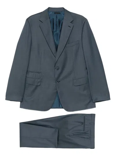 Brioni Single-breasted Suit In Blue
