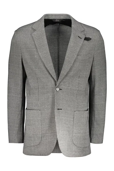 Brioni Single-breasted Two-button Jacket In Black