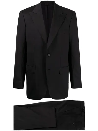 Brioni Single-breasted Wool Blazer In Blue