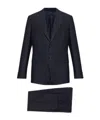 Brioni Single-breasted Wool Suit In Blue