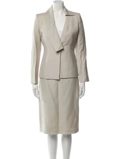 Pre-owned Brioni Skirt Suit In Gray