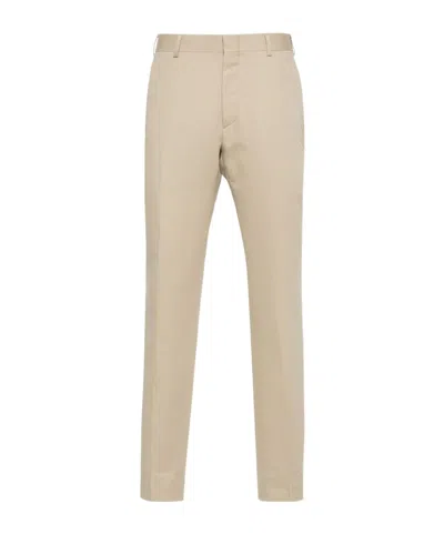 Brioni Slim-cut Chino Trousers In Nude
