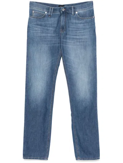 Brioni Slim Fit Denim Jeans In Multi