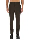 Brioni Slim Fit Trousers Pockets In Brown
