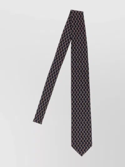 BRIONI SLIM PAISLEY JACQUARD NECKTIE