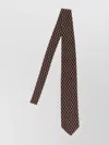 Brioni Jacquard Tie Ties And Papillon Multicolor In Brown