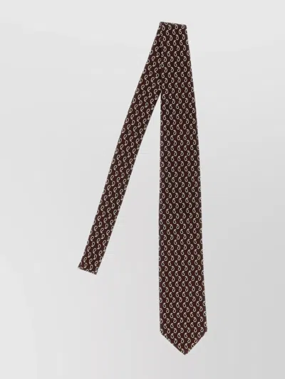 BRIONI SLIM PAISLEY JACQUARD TIE STANDARD LENGTH
