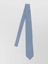 Brioni Slim Patterned Jacquard Tie With Pointed Tip In Blue