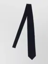 Brioni Slim Textured Wool Tie With Pointed Tip
