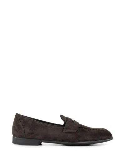 Brioni Slip-on Loafers In Brown
