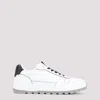Brioni Leather Crossing Sneakers In White