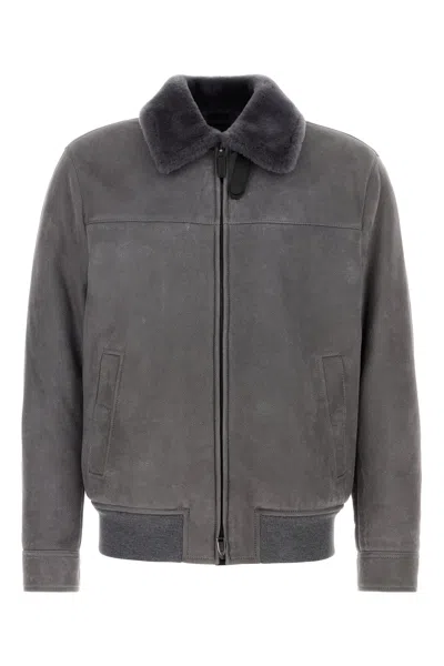 Brioni Standing Collar Plcj0lod705 1200 In Gray