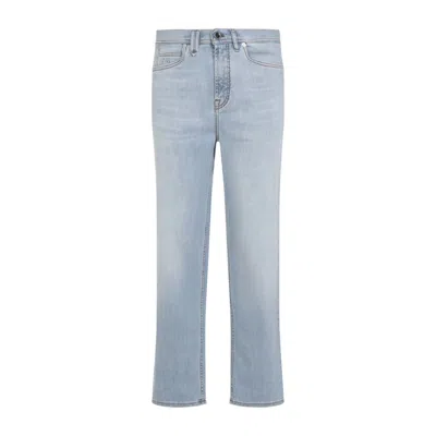 Brioni Straight-leg Light Blue Denim Trousers With Classic Design