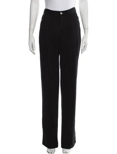 Pre-owned Brioni Straight Leg Pants In Black