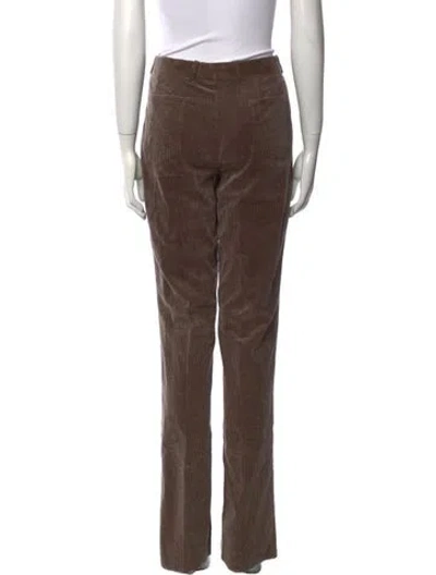 Pre-owned Brioni Straight Leg Pants In Brown