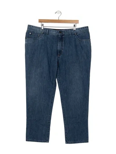 Pre-owned Brioni Straight-leg Jeans In Blue