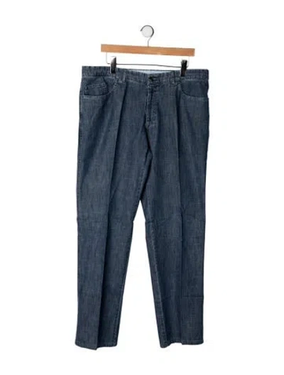 Pre-owned Brioni Straight-leg Jeans In Blue