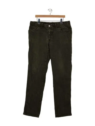 Pre-owned Brioni Straight-leg Jeans In Green