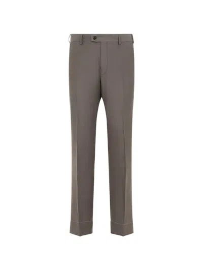 Brioni Straight-leg Trousers In Gray