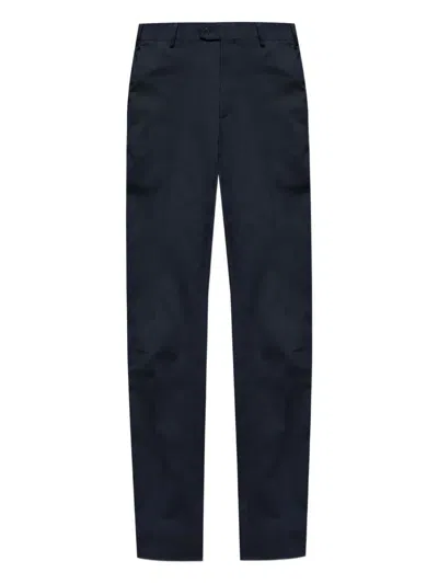 Brioni Stretch-design Chino Trousers In Black