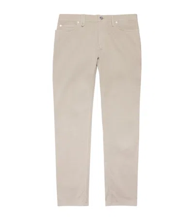 Brioni Stretch-cotton Chinos In Green