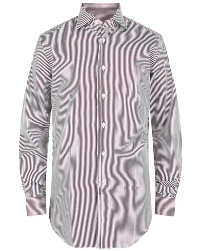 Brioni Striped Button-up Shirt In Multi