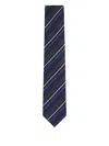 Brioni Striped-pattern Tie In Multi