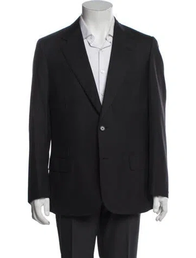 Pre-owned Brioni Striped Two-piece Blazer In Blue