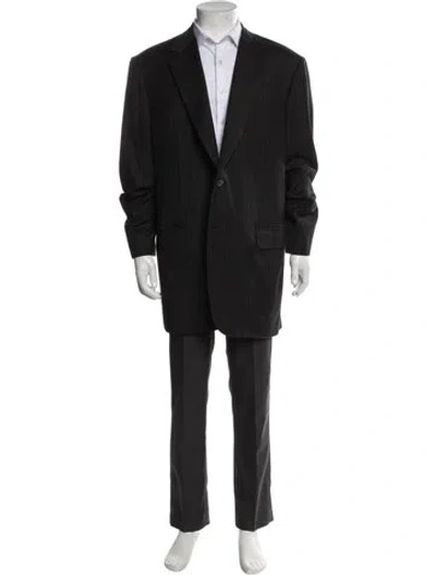 Pre-owned Brioni Striped Two-piece Blazer In Gray