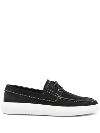 Brioni Suede Loafers In Blue