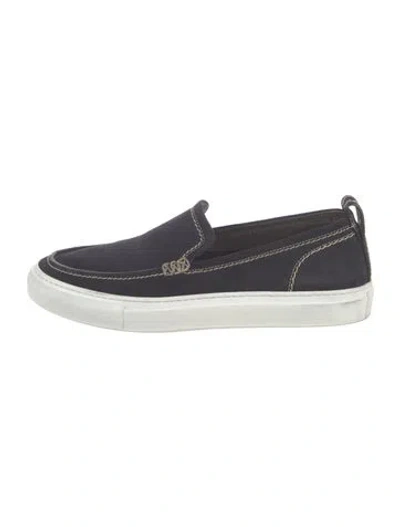 Pre-owned Brioni Suede Loafers In Blue