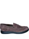 Brioni Suede Penny Loafers In Brown