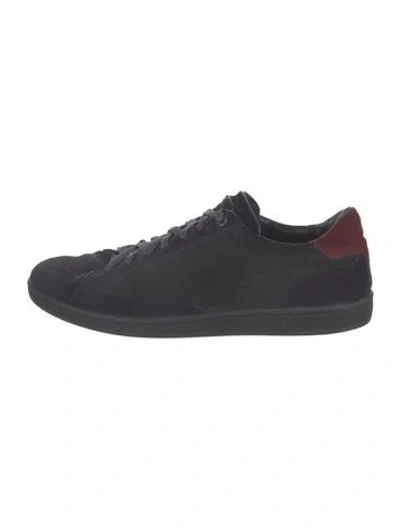Pre-owned Brioni Suede Sneakers In Black