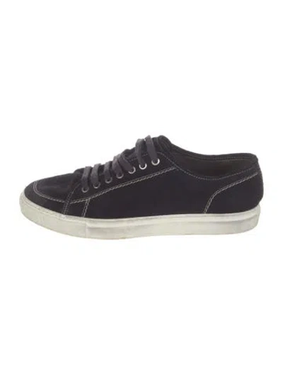 Pre-owned Brioni Suede Sneakers In Blue