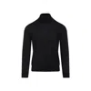 Brioni Cashmere High-neck In Cashmere And Silk In Black