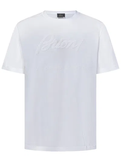 Brioni T-shirt In Bianco
