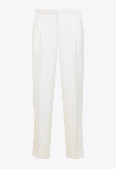 Brioni Tailored Capri Pants In White