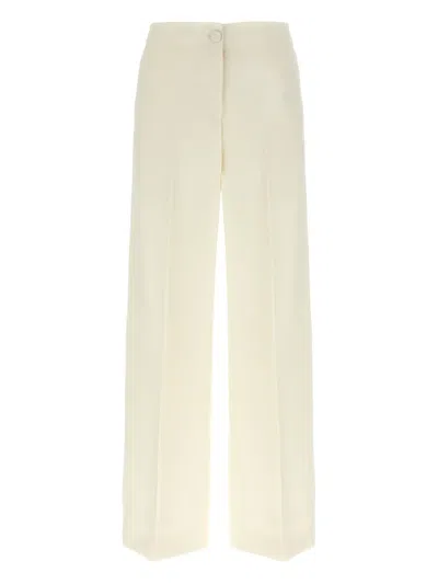 Brioni Herringbone Palinuro Pants In White
