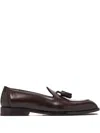 Brioni Tassel-detail Leather Loafers In Brown