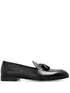 Brioni Leather Loafars In Black