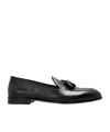 Brioni Leather Loafars In Black