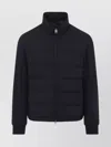 Brioni Tech Fabric Quilted Jacket In Black