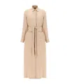 Brioni Tie-waisted Workwear Dress In Pink