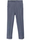 Brioni Tigullio Wool Trousers In Blue