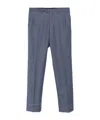 Brioni Tigullio Wool Trousers In Blue