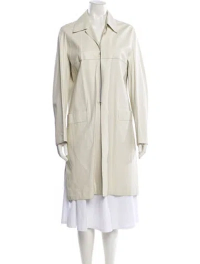 Pre-owned Brioni Trench Coat In Neutral