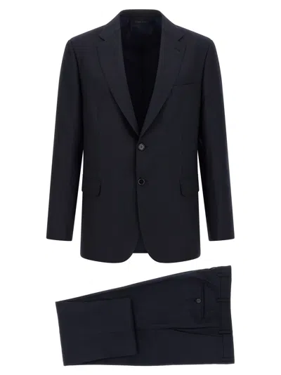 BRIONI TREVI SUITS BLUE