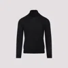 Brioni Cashmere High-neck In Cashmere And Silk In Black