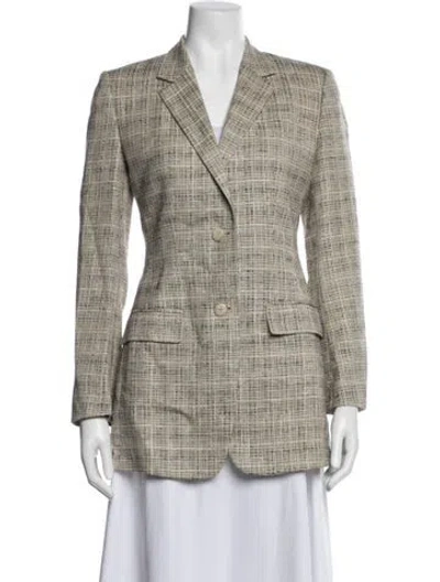 Pre-owned Brioni Tweed Pattern Blazer In Multi